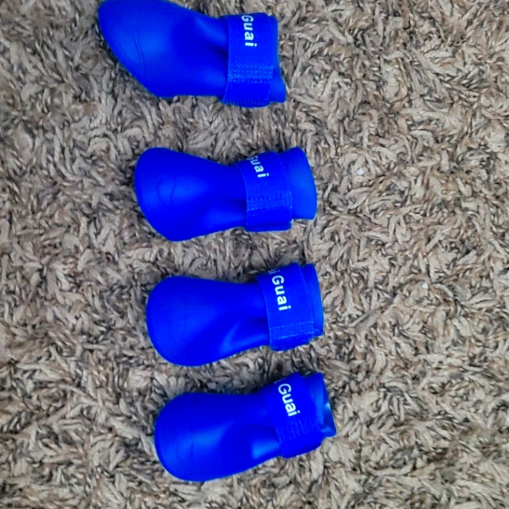 Dog waterproof rain boots
